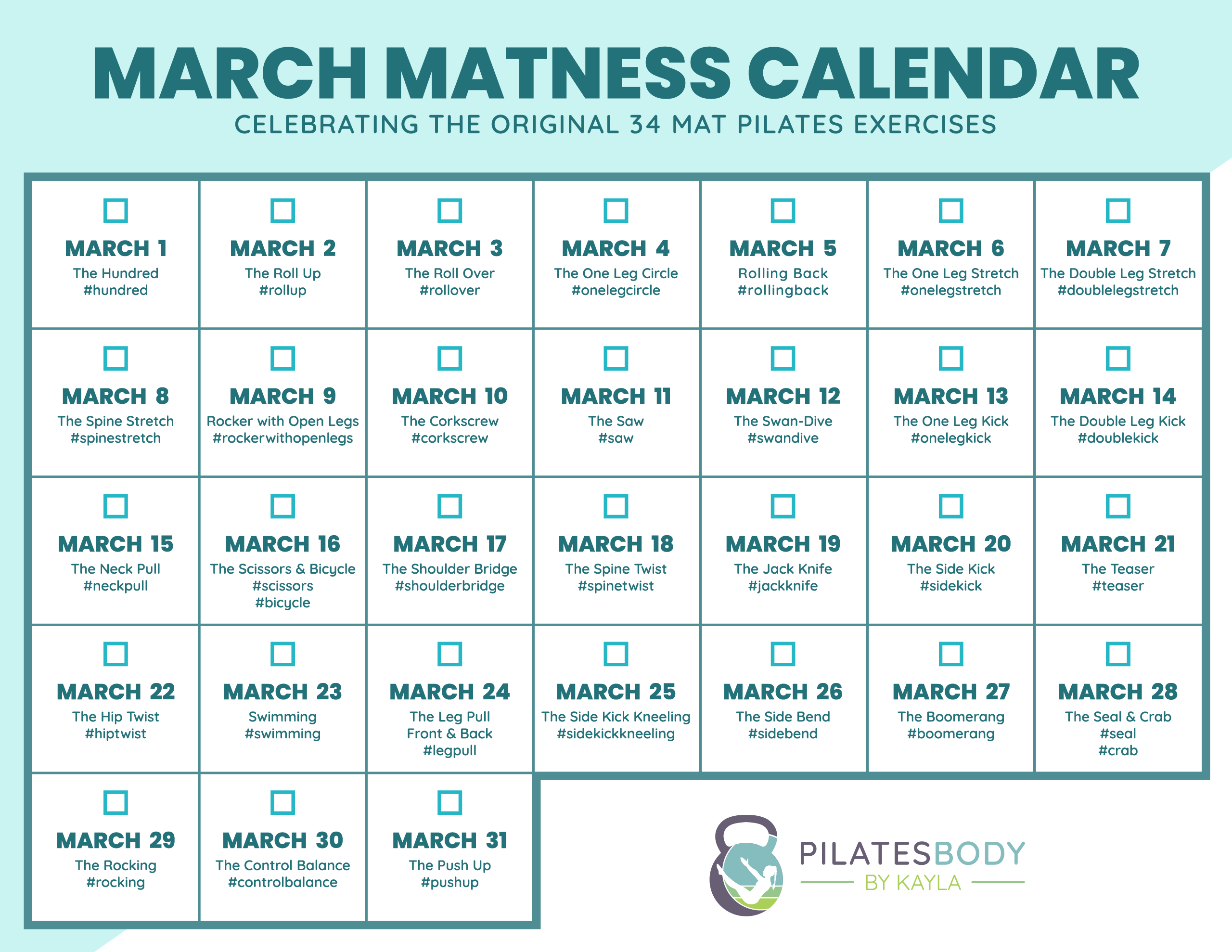 What is March MATness? PILATESBODY by Kayla