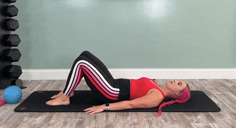 how-to-do-knee-fold-to-chest-exercise-best-sacroiliac-joint-pain-exercises-pilates-PILATESBODY-by-Kayla