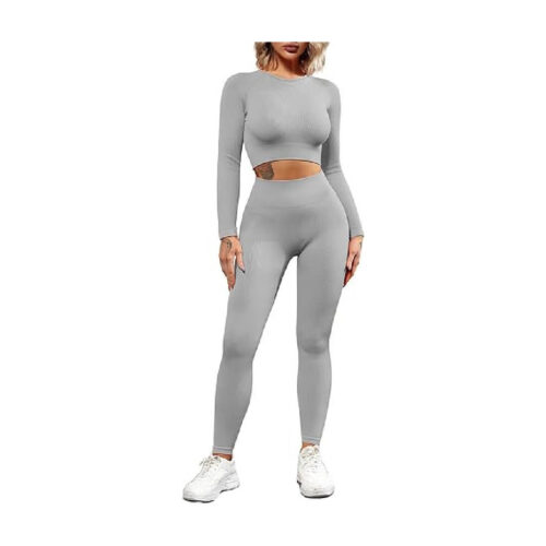 best-amazon-workout-set-on-amazon-seamless-ribbed-leggings-long-sleeve-crop-tank-what-to-wear-to-pilates