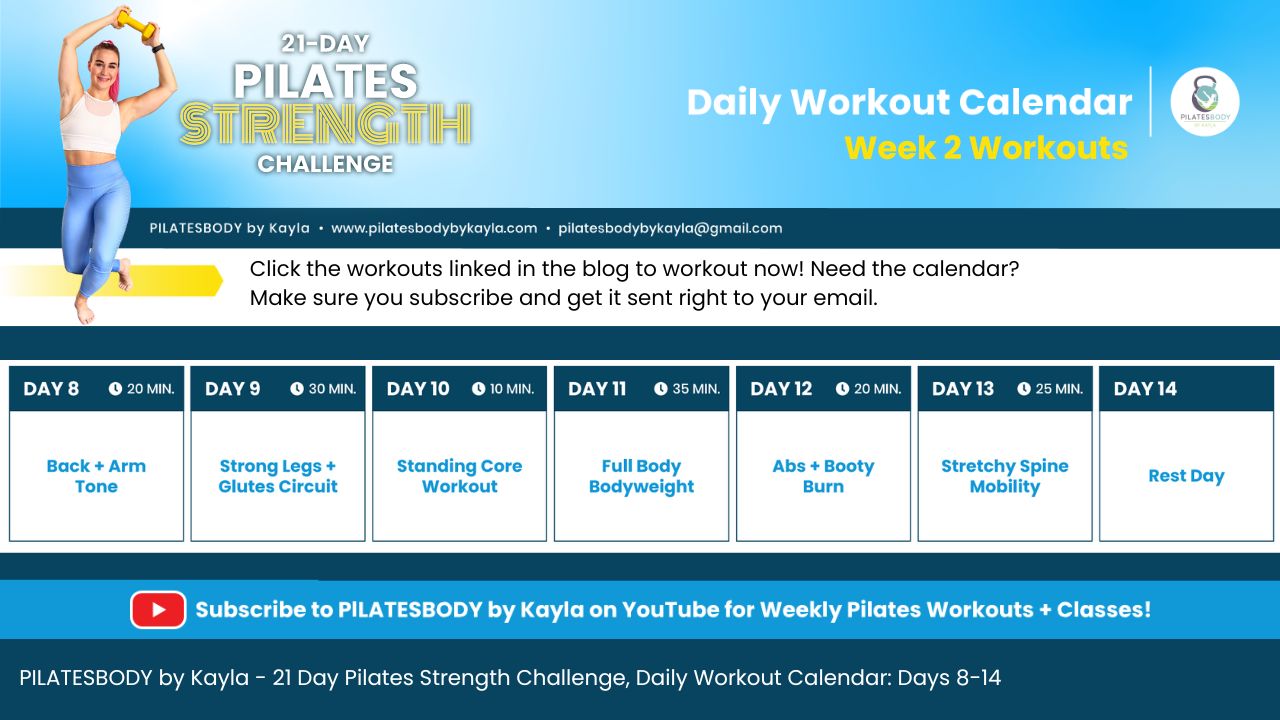 Week 2-Workout-Calendar-Free-21-Day-Pilates-Strength-Training-Challenge-Full-Body-Pilates-Strong-PILATESBODY-by-Kayla