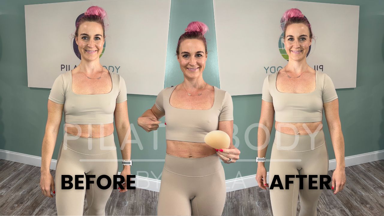 Before and After of Cakes Body Honest Review by Pilatesbody by Kayla