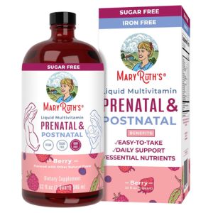 Organic Mary Ruth Liquid Prenatal and Postnatal Vitamins for everyday health