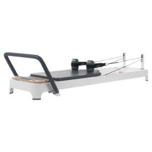 A Balanced Body Allegro II Pilates Reformer machine.