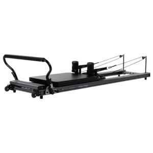 A Balanced Body Allegro Pilates Reformer machine.