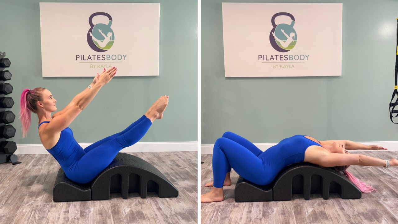 Pilatesbody by Kayla demonstrates how to use Pilates arc.