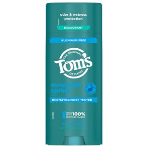 Natural deodorant by Tom's of Maine.