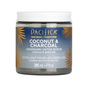 Pacifica coconut and charcoal underarm detox scrub.