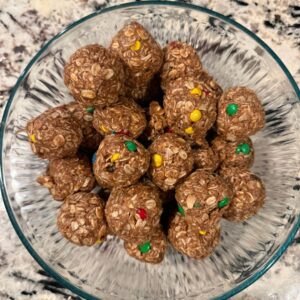 Monster Cookie Protein Balls Monster Cookie no-bake protein balls