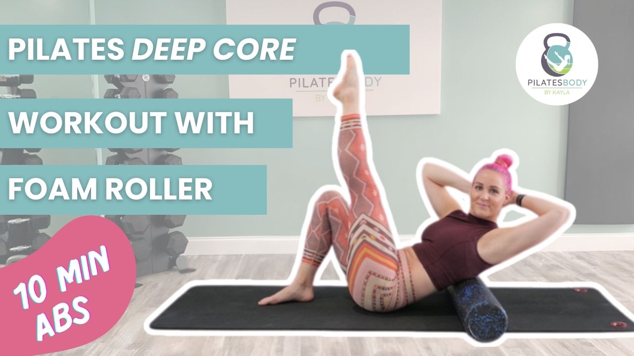 Pilates Deep Core Workout with Foam Roller Cover