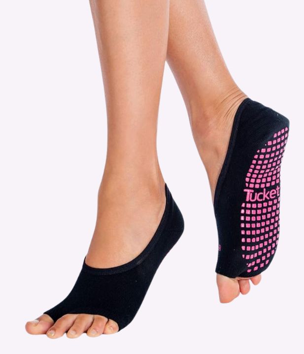 Best online shopping discounts on Tucketts Pilates grip socks.