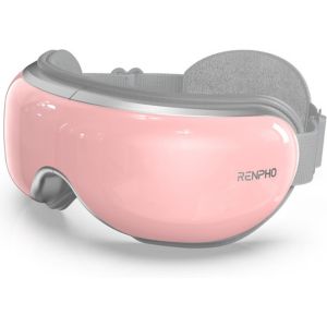 Pink and gray RENPHO Voice Controlled Eye Massager.