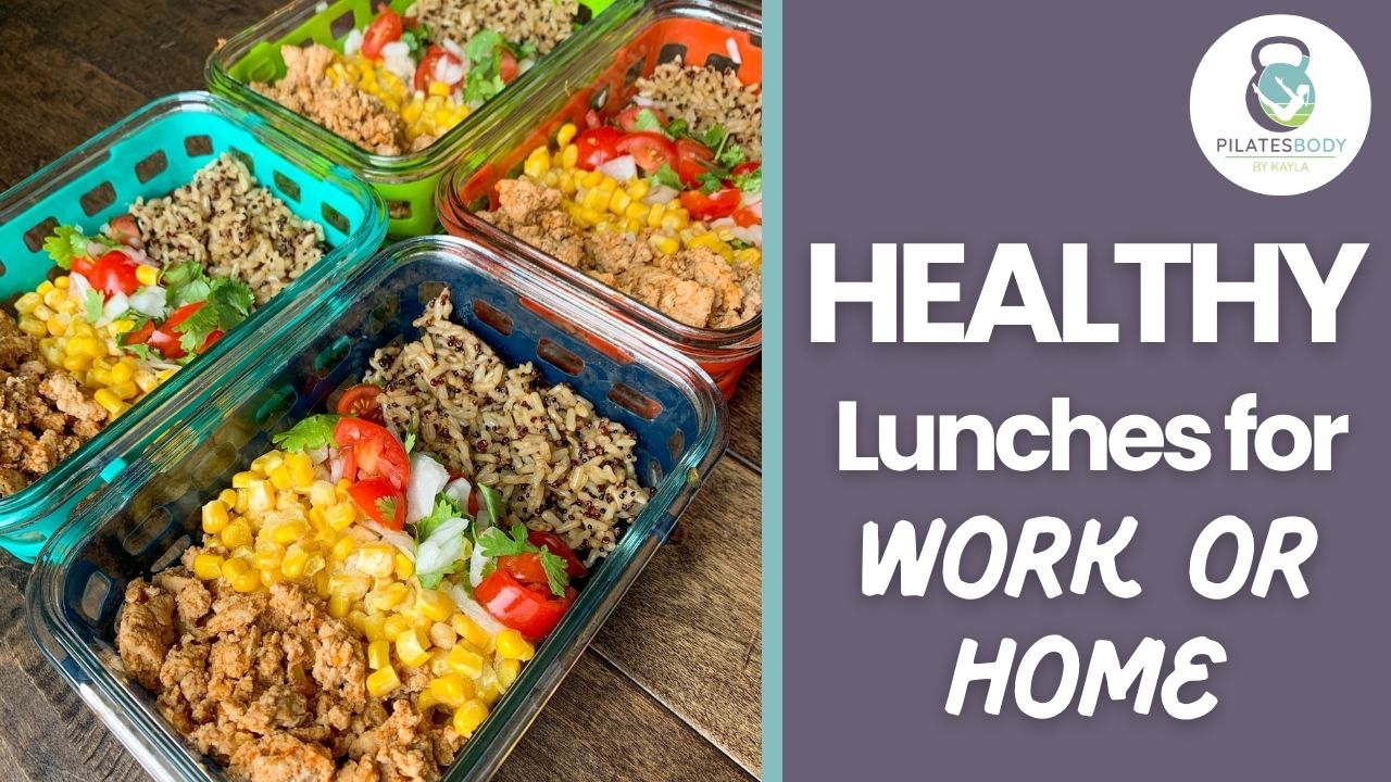 Easy healthy lunches for work or home blog cover.