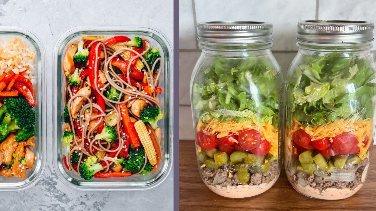 Easy healthy lunches for work or home.