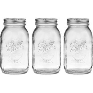 Three mason jars.