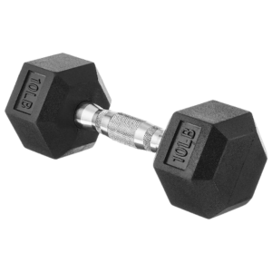 10 pound hext workout dumbbell for standing abs workout with weights.