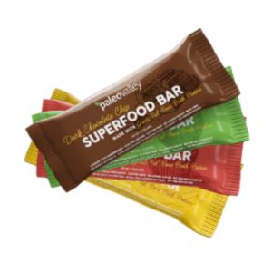 Assorted Paleovalley Superfood Bars.