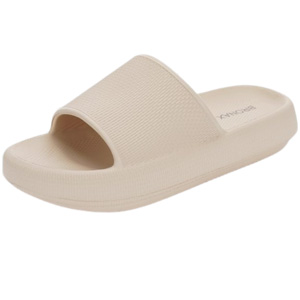 Thick sole sandals.
