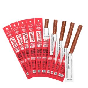 Chomps Grass-Fed Beef or Turkey Sticks.