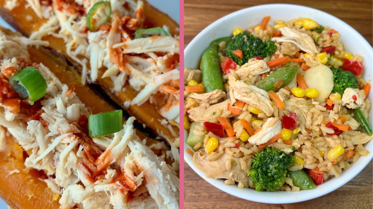 Healthy shredded chicken recipes.