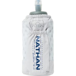 Nathan handheld water bottle.