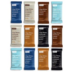 Assorted RXBARs.