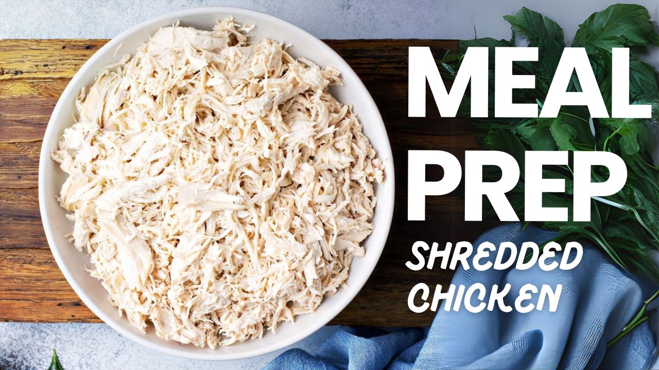 Healthy shredded chicken recipes cover.