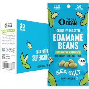 The Only Bean Crunchy Roasted Edamame Snacks.