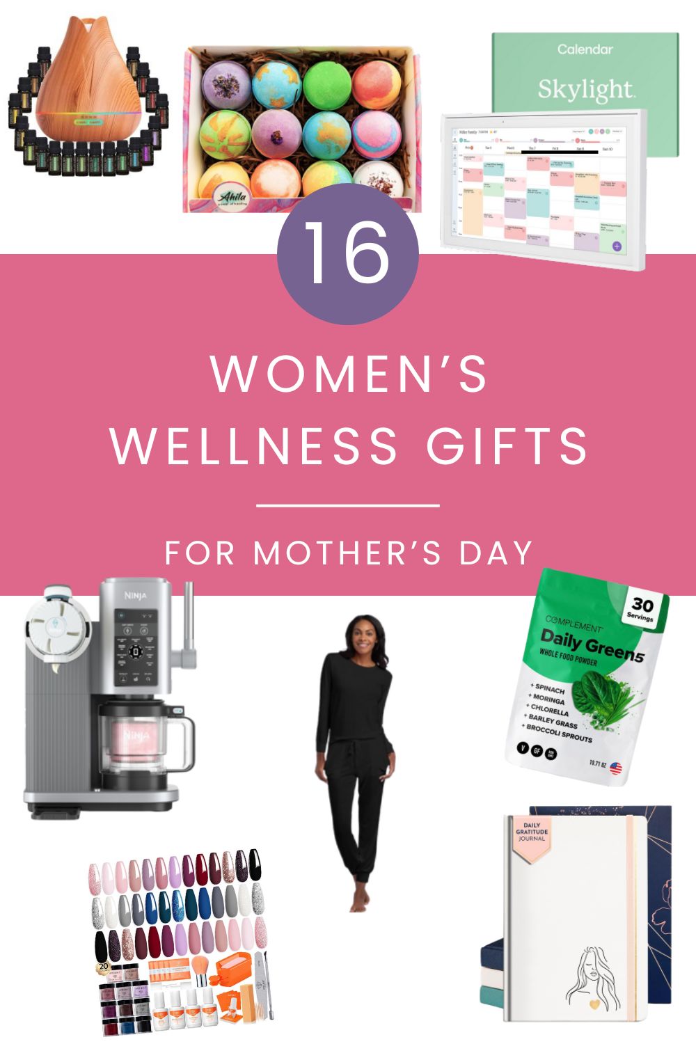 Women's Wellness Gifts for Mother's Day pin.