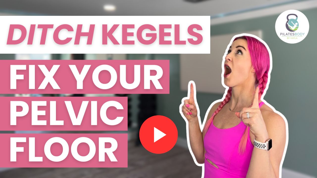 10 Exercises That Are Better Than Kegels for Pelvic Floor Strength YouTube thumbnail.