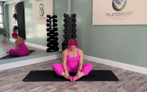 Butterfly stretch for pelvic floor strength.