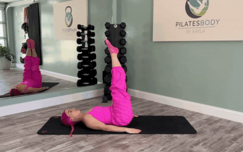 Corkscrew exercise for pelvic floor strength.
