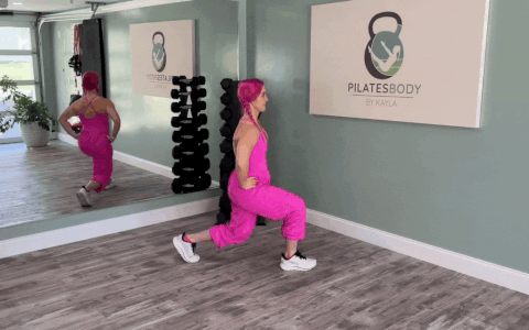Lunges for pelvic floor strength.
