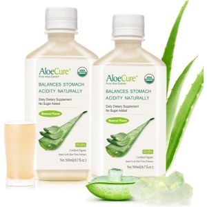 AloeCure USDA‑Organic Inner‑Leaf Aloe Vera Juice.