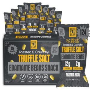 Edamame beans high protein snacks.