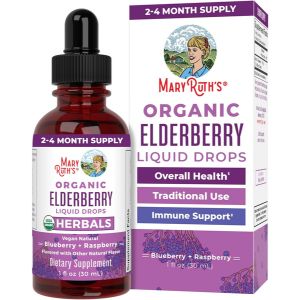 MaryRuth's Organic Elderberry liquid drops.