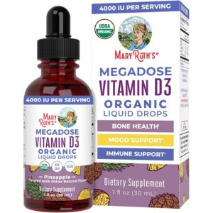 Vitamins for immune system support: MaryRuth's Vitamin D3.