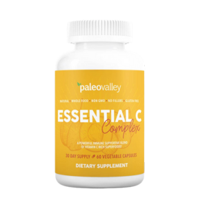 Vitamins for immune system support: Paleovalley Essential C Complex.