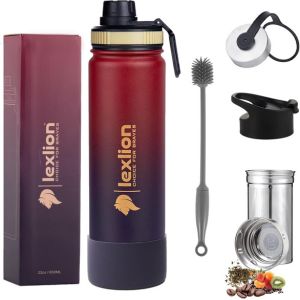 Lexlion infuser water bottle.