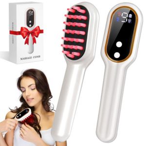 Red light therapy hair growth comb.