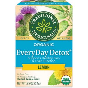 Traditional Medicinals Detox Tea.