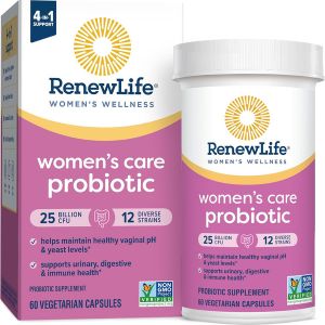 Renew Life probiotic supplements for women.