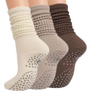 Slouchy non slip socks for Pilates.