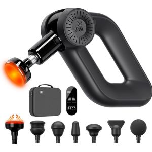 Bob and Brad Massage Gun Deep-tissue massage gun with multiple attachments, featured as one of the top gifts for health and wellness for muscle recovery.