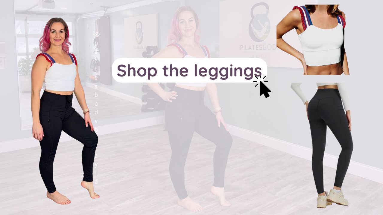 Baleaf Hiker fleece leggings represented by Pilatesbody by Kayla.