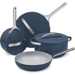 Caraway Non-stick Ceramic Cookware Set Caraway non-stick ceramic 12- piece cookware set.
