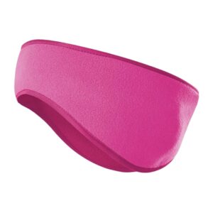 A hot pink ear warmer.