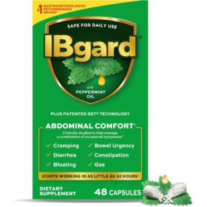 IBgard Peppermint Oil Capsules for 10 signs of an unhealthy gut.