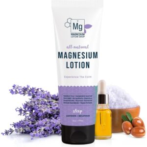 All-natural magnesium lotion for sleep.