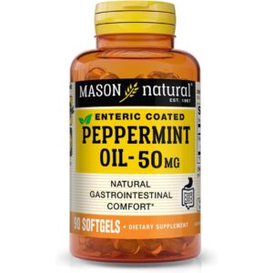 Mason Natural Peppermint Oil natural gut health supplements.