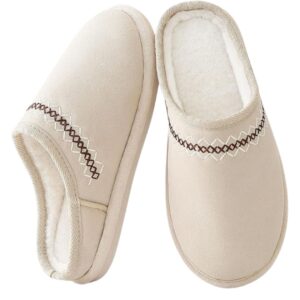 White memory foam slippers.